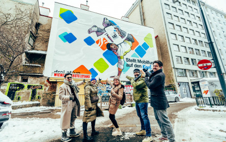 Drei wirbt mit Street Art Gestaltung für eSIM-5G Mobilfunkabo