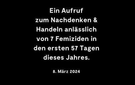 Aussendung zum Weltfrauentag: „Schau hin. Greif ein. Pass auf.“