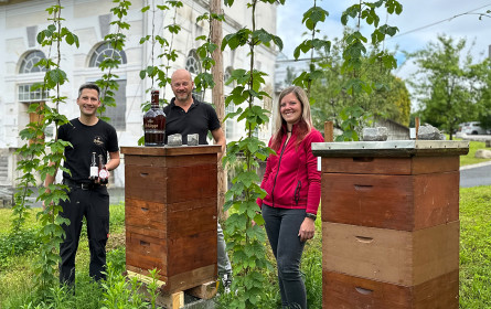 Schleppe Brauerei mit dem Kärtner Landesverband für Bienenzucht