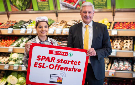 Spar startet Offensive für elektronische Regaletiketten