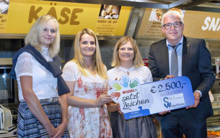 Spar überreichte 2.500 Euro an den Sozial- und Gesundheitssprengel Wildschönau