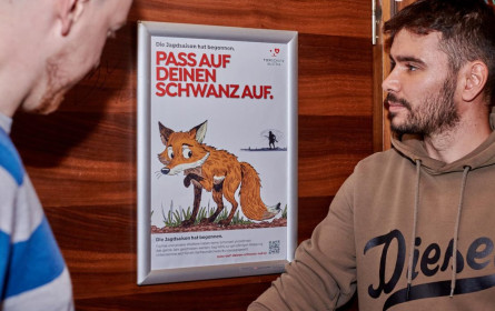 Tierschutz Austria will mit Out-of-Home-Kampagne„Pass auf deinen Schwanz auf“ zur Jagdsaison sensibilisieren