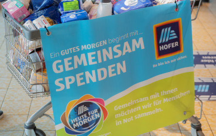 Sammelrekord bei Hofer Aktion “Gemeinsam spenden und Gutes tun”