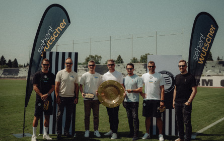 Sehen!wutscher und Sk Sturm Graz setzen gemeinsames Zeichen