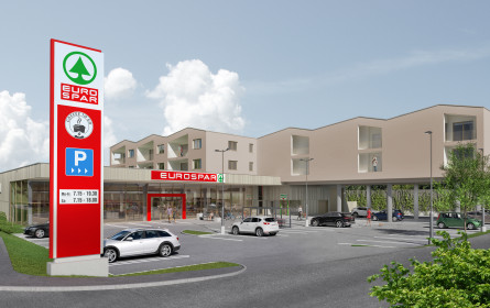 Neuer Eurospar in Bürmoos im Entstehen