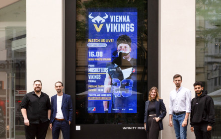 Vienna Vikings setzen mit Kreativagentur loom* auf 3D-Kampagne in Wien
