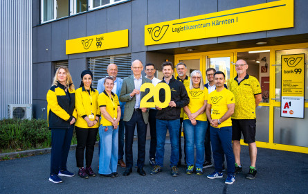 Post feiert 20 Jahre Brief-Logistikzentrum in Villach