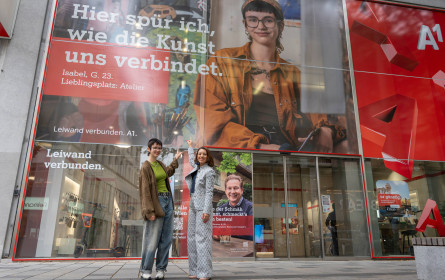 A1 zeigt Wienerinnen und Wiener auf Plakaten