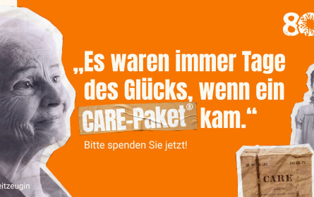 Care erinnert an 80 Jahre Hilfe