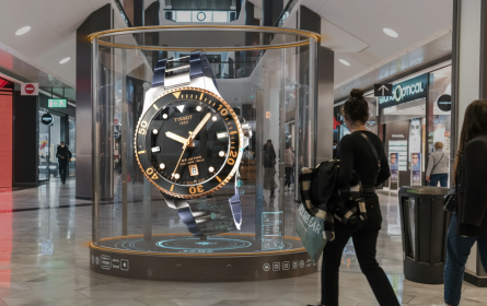 3D-Hologramm-Werbung am Flughafen Wien