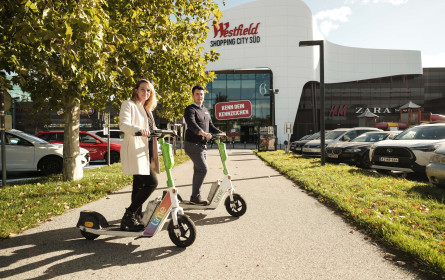 Westfield Shopping City Süd startet Mobilitätskooperation mit Lime