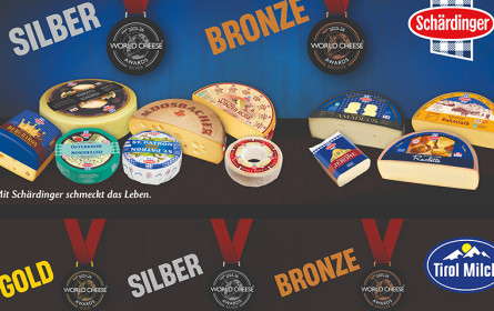 17 Medaillen für Schärdinger und Tirol Milch: Berglandmilch räumt bei den World Cheese Awards 2025 ab