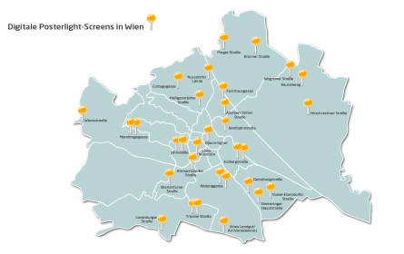 Epamedia erweitert digitales Netz in Wien