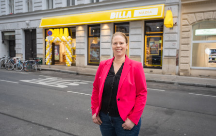 Kauffrau Nadia Alton leitet Billa Markt in Wien-Neubau