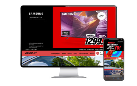 Dynamic Head Kampagne: MediaMarkt setzt auf das neue High-Impact-Format von austria.com/plus