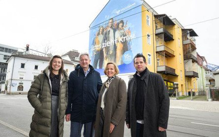 Volksbank setzt in Innsbruck auf Mural