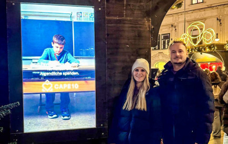 monitorwerbung machte mit Pro-bono-Kampagne auf Wiener Weihnachtsmärkten auf Kinder-Psychotherapie aufmerksam