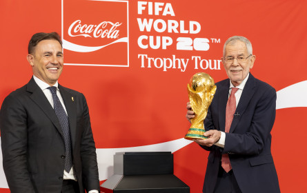 WM-Trophäe zu Gast in Österreich