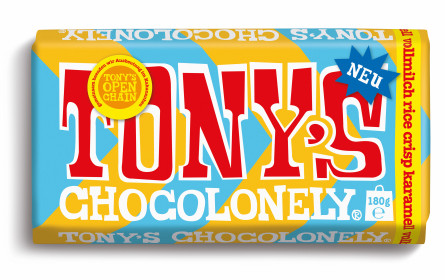 Tony’s Chocolonely bringt Vollmilch Rice Crisp Karamell nach Österreich