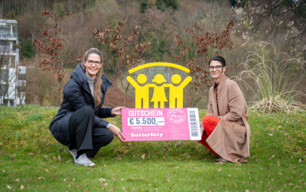 Sutterlüty-Kunden spenden 5.500 Euro für Vorarlberger Kinderdorf