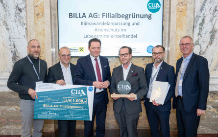 Billa erhält Staatspreis für Klimawandelanpassung