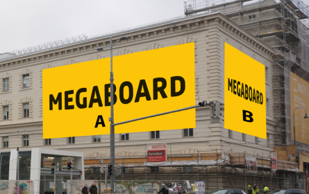 Megaboard: Neuer Werbestandort in Wien