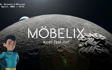 Möbelix-Kampagne wieder mit Mondlandung