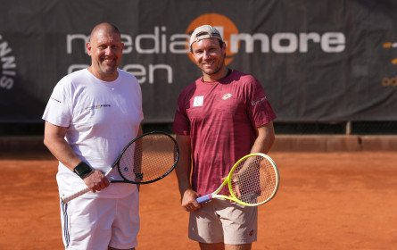 media4more lud zum Tennis-Event mit Profi Lucas Miedler 