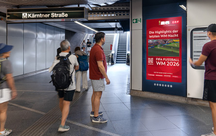 „Torparade“ von Gewista und ORF brachten die WM-Torszenen auf digitale Screens in fünf Bundesländern Österreichs