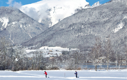 Langlaufen beim Wolfgangsee