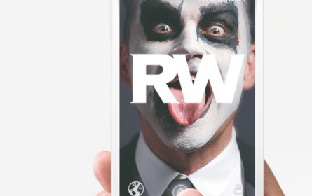 Robbie Williams auf dem Handy-Sperrbildschirm