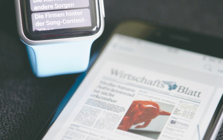 Topaktuell direkt am Handgelenk