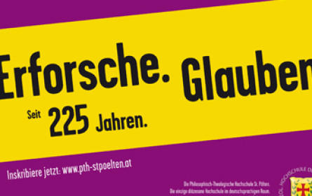 „Erforsche.Glauben“: Plakatkampagne der diözesanen Hochschule