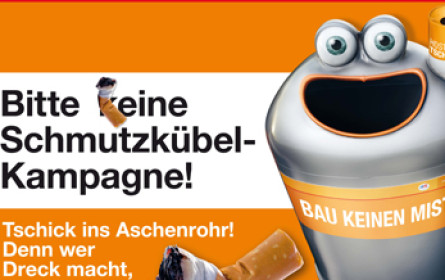 "Bitte keine Schmutzkübel-Kampagne"
