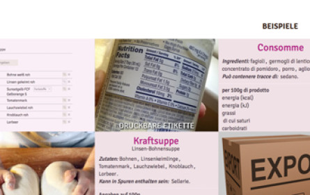 Kostenlose Lebensmitteletiketten für KMUs