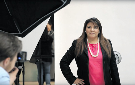 Vom Shopping vor die Kamera