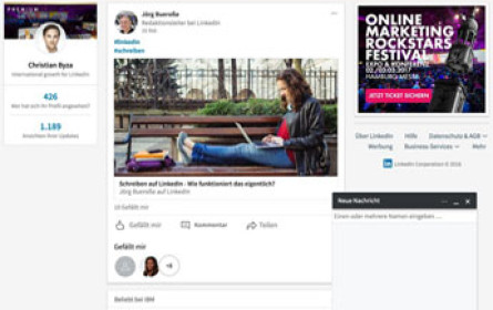 LinkedIn stellt überarbeitete Desktop-Oberfläche vor