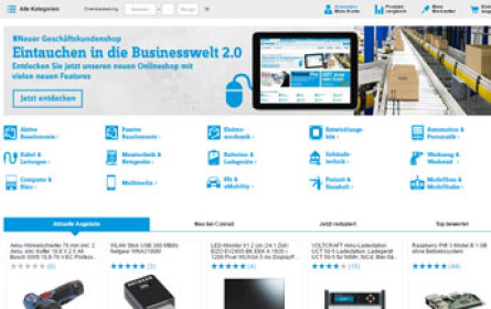 Conrad Business Supplies relauncht seinen B2B-Shop