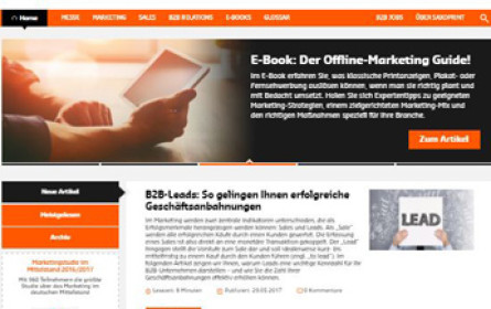 Saxoprint stellt den "B2B Manager" vor