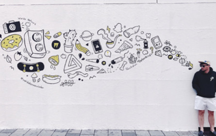 Kunstwerk statt Containerfassade