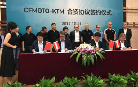 KTM schließt Joint Venture in China ab