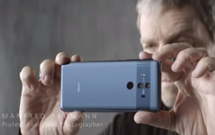 Manfred Baumann fotografiert für die neue Huawei-Kampagne