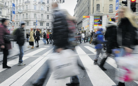 Poller beim Einkaufen