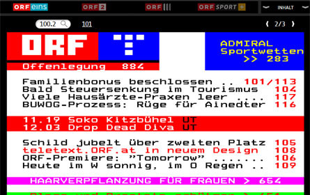 ORF.at in neuem Gewand