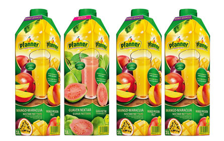 Guave und Mango-Maracuja: Neue Sorten bei Pfanner