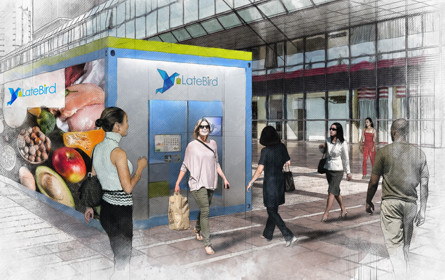 Automatischer Supermarkt mit Einkaufsmöglichkeit rund um die Uhr