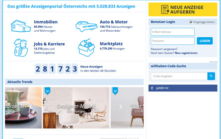 willhaben-Studie: Jeder Dritte sucht aktuell nach einem Gebrauchtwagen