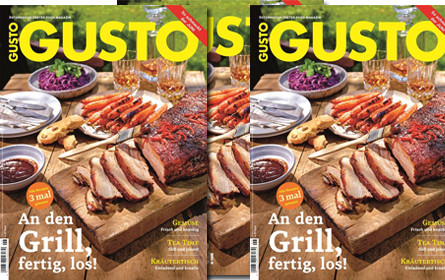 Hinter den Herd und vor die Kamera!