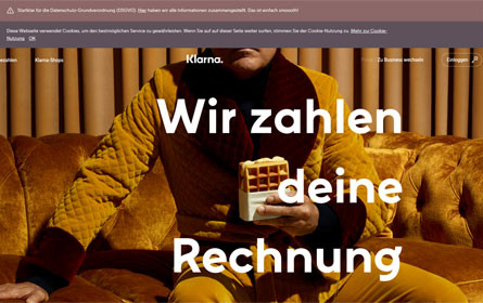 "Klarna zahlt deine Rechnung"
