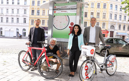 Neue Radservicestationen für Wien